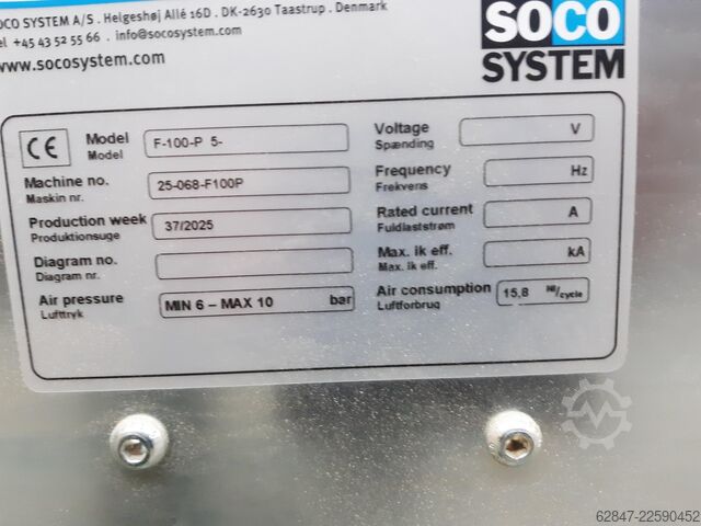 Pappemballagemaskine SOCO SYSTEM F-100P und T-402-5-8-7