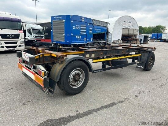 Utskiftbart chassis-tilhenger KöGEL AW18, BDF-LAFETTE, BPW-ACHSEN