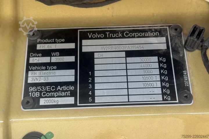 Standaard trekker Volvo FH Electric 6x4 / Swiss-Vehicle