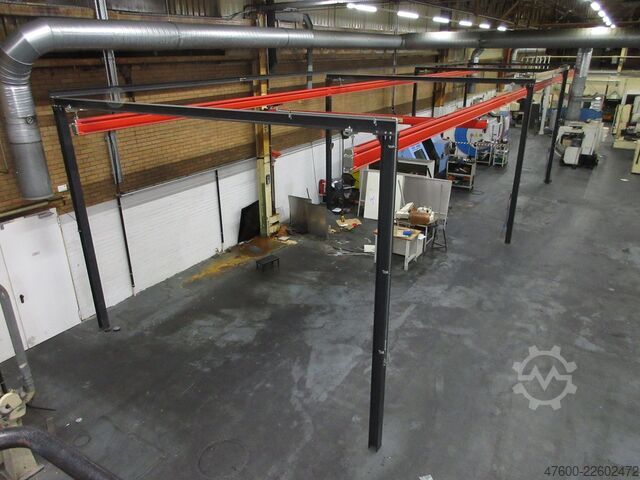 起重机顶棚 起重机 室内起重机 起重机跑道 Demag Portalkran KBK2-H Stahlbau 500KG Abus 500KG Kettenzug + Stahlbau
