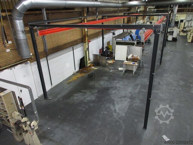 起重机顶棚 起重机 室内起重机 起重机跑道 Demag Portalkran KBK2-H Stahlbau 500KG Abus 500KG Kettenzug + Stahlbau