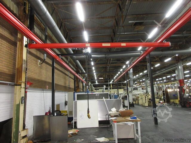 起重机顶棚 起重机 室内起重机 起重机跑道 Demag Portalkran KBK2-H Stahlbau 500KG Abus 500KG Kettenzug + Stahlbau
