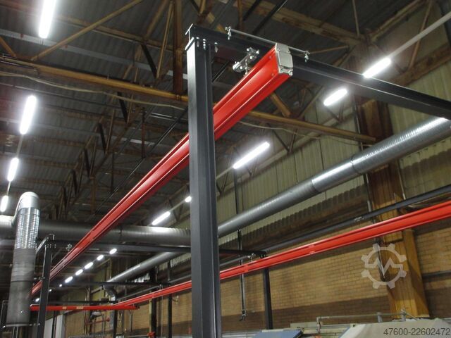 起重机顶棚 起重机 室内起重机 起重机跑道 Demag Portalkran KBK2-H Stahlbau 500KG Abus 500KG Kettenzug + Stahlbau