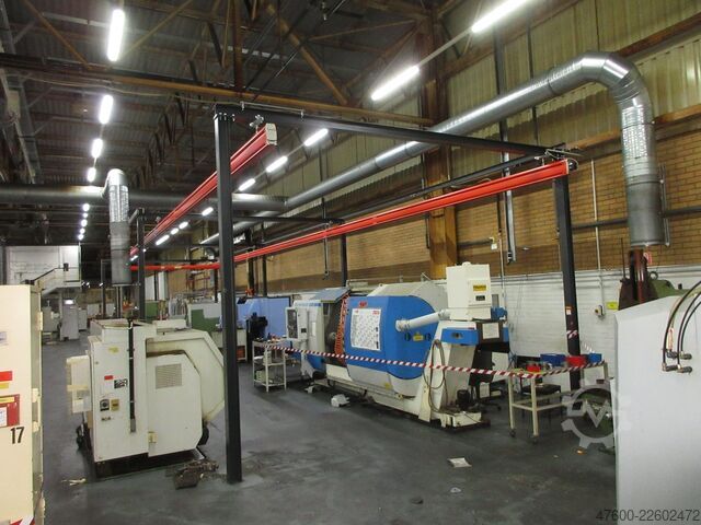 起重机顶棚 起重机 室内起重机 起重机跑道 Demag Portalkran KBK2-H Stahlbau 500KG Abus 500KG Kettenzug + Stahlbau
