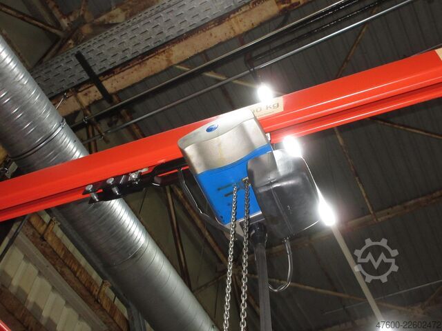 起重机顶棚 起重机 室内起重机 起重机跑道 Demag Portalkran KBK2-H Stahlbau 500KG Abus 500KG Kettenzug + Stahlbau