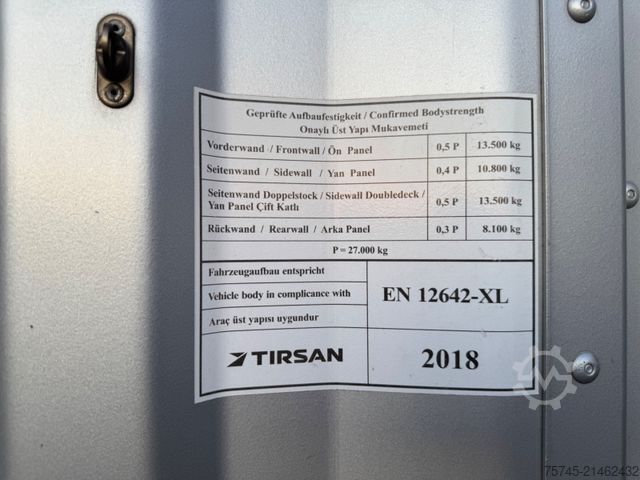 تریلر نیمه باز با چادر برزنتی Tirsan TIRSAN *  * BORDWÄNDE * HUBDACH *