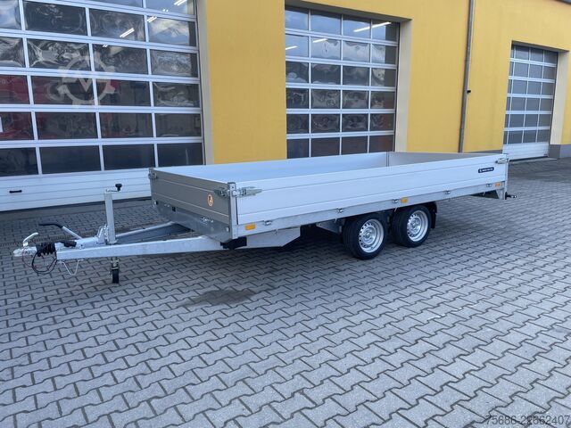 三方ダンプトレーラー Saris PL 406 204 2700 + Schienen 406cm x 204cm