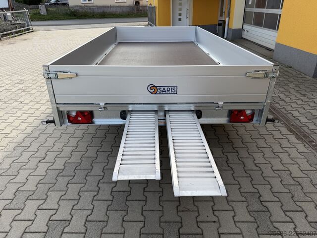 三方ダンプトレーラー Saris PL 406 204 2700 + Schienen 406cm x 204cm
