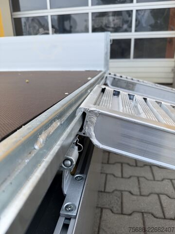 三方ダンプトレーラー Saris PL 406 204 2700 + Schienen 406cm x 204cm