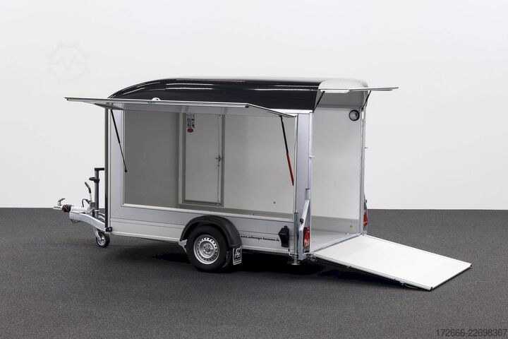 Kofferanhänger Debon CHEVAL LIBERTE DEBON C400 WABENKERN ROADSTER SCHWARZ +SEITENKLAPPE LINKS +SEITENTÜR