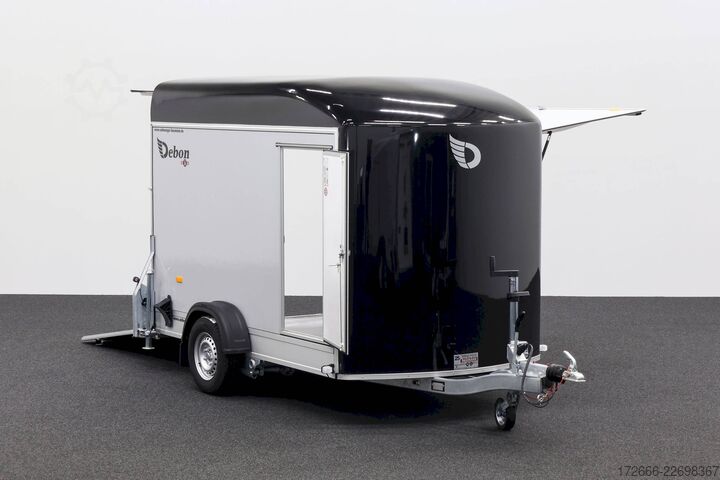 Kofferanhänger Debon CHEVAL LIBERTE DEBON C400 WABENKERN ROADSTER SCHWARZ +SEITENKLAPPE LINKS +SEITENTÜR