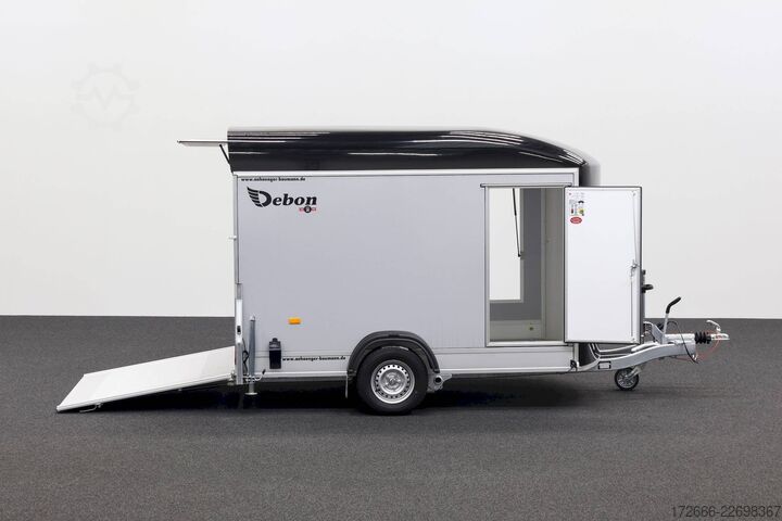 Kofferanhänger Debon CHEVAL LIBERTE DEBON C400 WABENKERN ROADSTER SCHWARZ +SEITENKLAPPE LINKS +SEITENTÜR