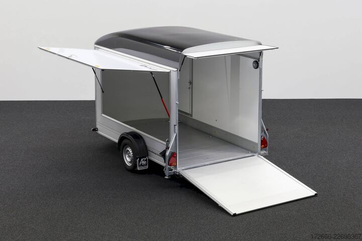 Kofferanhänger Debon CHEVAL LIBERTE DEBON C400 WABENKERN ROADSTER SCHWARZ +SEITENKLAPPE LINKS +SEITENTÜR
