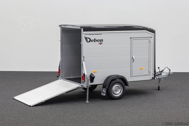 Kofferanhänger Debon CHEVAL LIBERTE DEBON C255 V2 ALU 750 KG | SCHWARZ +SEITENTÜR
