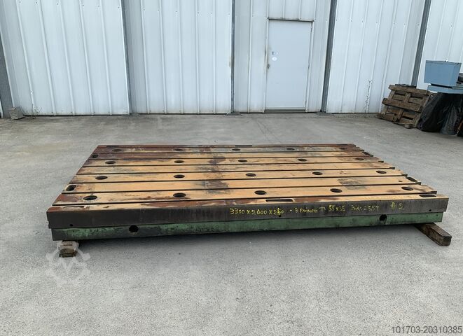Cast iron bed Taque fonte rainurée - Floor Plate 3300 x 2000 x 240 mm - No 2