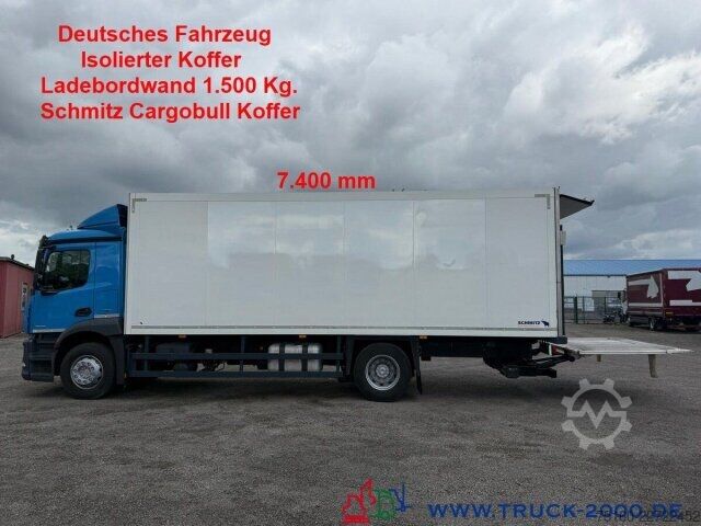 Фургон (грузовой автомобиль) Mercedes-Benz Antos 1830 Isolierter Koffer 7.40m LBW 1.5t.