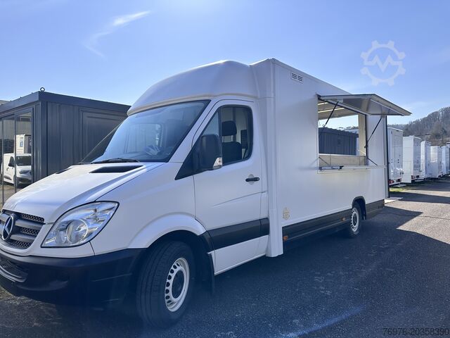 شاحنة طعام، عربة طعام، شاحنة طعام Mercedes-Benz Foodtruck, Imbisswagen, Food Truck mit neuer Küche und Ausstattung