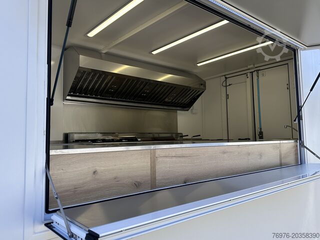 شاحنة طعام، عربة طعام، شاحنة طعام Mercedes-Benz Foodtruck, Imbisswagen, Food Truck mit neuer Küche und Ausstattung