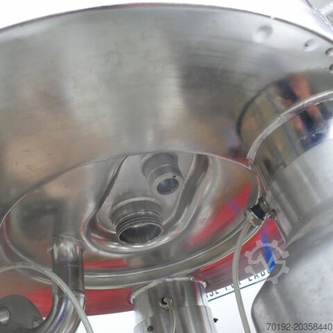 Vaso de pressão de 198 litros aquecível/arrefecível em V4A com agitador de hélice. Bioengineering B0056