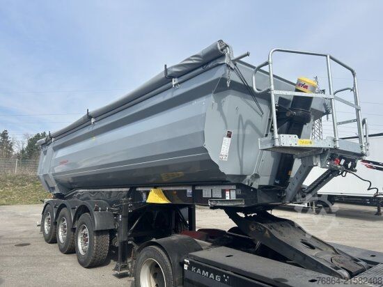 自卸半挂车 SCHWARZMüLLER STAHLRUNDMULDE 25 M³, LIFTACHSE, ROLLPLANE, SAF ACHSEN,  SOFORT VERFüGBAR