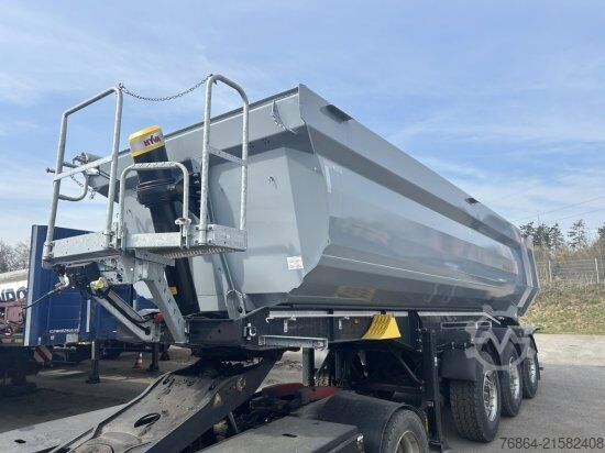 自卸半挂车 SCHWARZMüLLER STAHLRUNDMULDE 25 M³, LIFTACHSE, ROLLPLANE, SAF ACHSEN,  SOFORT VERFüGBAR
