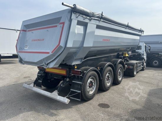 自卸半挂车 SCHWARZMüLLER STAHLRUNDMULDE 25 M³, LIFTACHSE, ROLLPLANE, SAF ACHSEN,  SOFORT VERFüGBAR