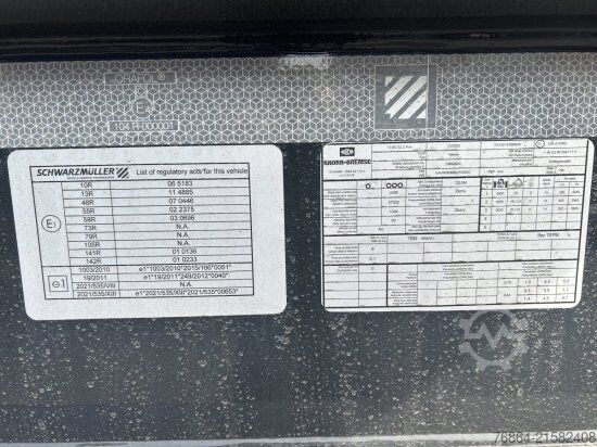 自卸半挂车 SCHWARZMüLLER STAHLRUNDMULDE 25 M³, LIFTACHSE, ROLLPLANE, SAF ACHSEN,  SOFORT VERFüGBAR
