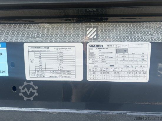 自卸半挂车 SCHWARZMüLLER STAHLRUNDMULDE 25 M³, LIFTACHSE, ROLLPLANE, HYDR. KLAPPE SOFORT VERFüGBAR