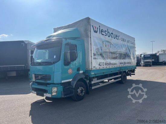 平板卡车带帆布篷布 VOLVO FL 240 4X2R, PLANE, MANUAL, E4, LADEBORDWAND,