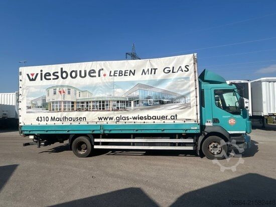 平板卡车带帆布篷布 VOLVO FL 240 4X2R, PLANE, MANUAL, E4, LADEBORDWAND,