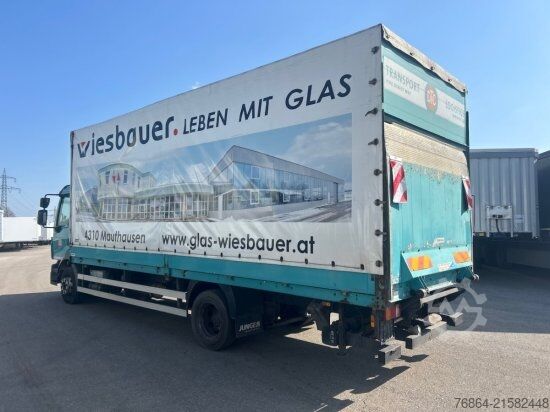 平板卡车带帆布篷布 VOLVO FL 240 4X2R, PLANE, MANUAL, E4, LADEBORDWAND,