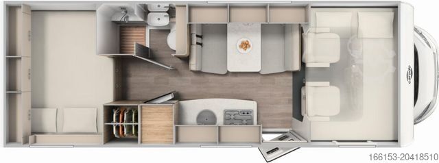 Alkovni kamper CARADO pro A 464 2026/elektr. Parkbremse