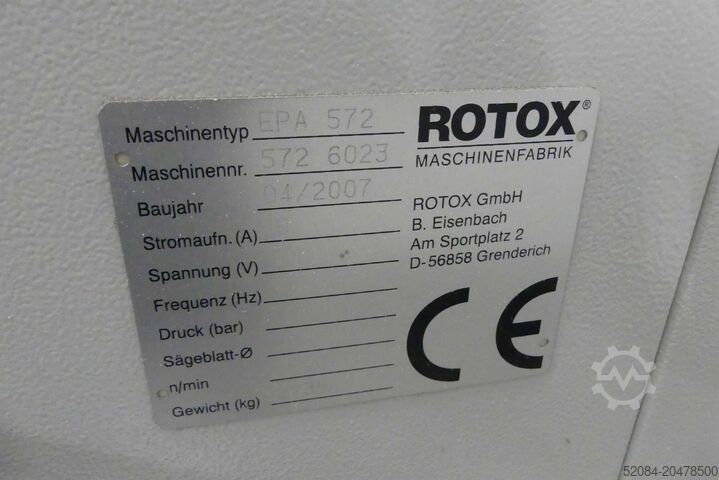 Rotox - hörnpressmaskin EPA 572 Rotox EPA 572 / SMK 504