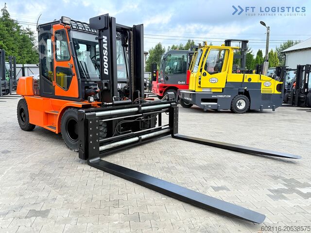 Four-wheel forklift DOOSAN 70 / DUPLEX / FORK 2500MM / POSITIONER