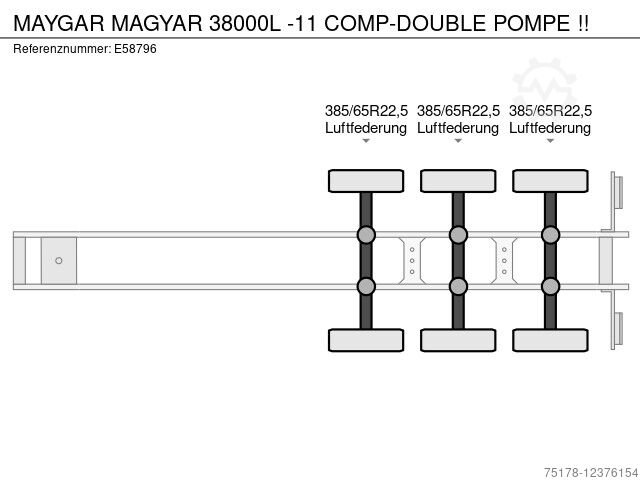 Other MAGYAR MAGYAR 38000L 11 COMP DOUBLE POMPE !!