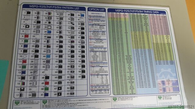 Gerador de sinal de vídeo programável Master MSPG-925SM