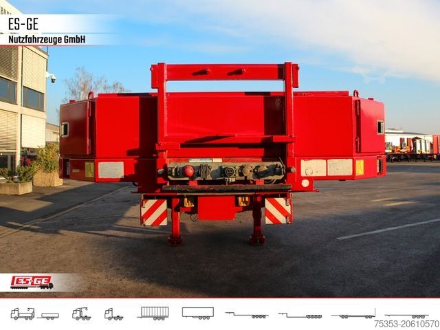 Low loader semitrailer BROSHUIS 6-Achs-Satteltieflader - teleskopierbar