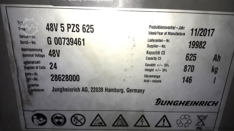 फोर्कलिफ्ट Jungheinrich EFG 316 K