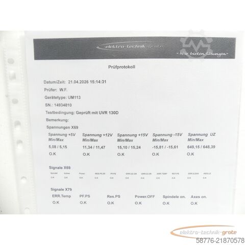 Компонент Heidenhain UM 113 ID 325 002-03 SN14934810 im Austausch (Exchange)