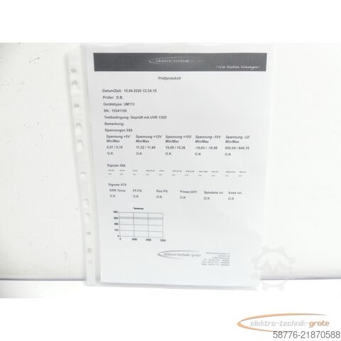 Komponent Heidenhain UM 113 ID 325 002-03 SN15341159 im Austausch (Exchange)