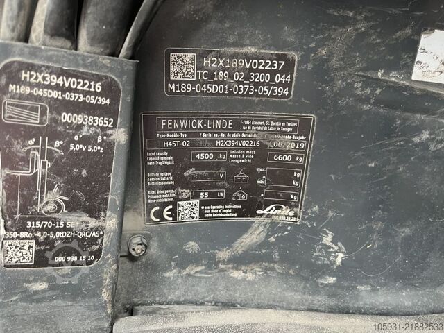 Περονοφόρα ανυψωτικά LPG Linde H45T-02