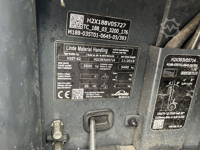 Περονοφόρα ανυψωτικά LPG Linde H35T-02