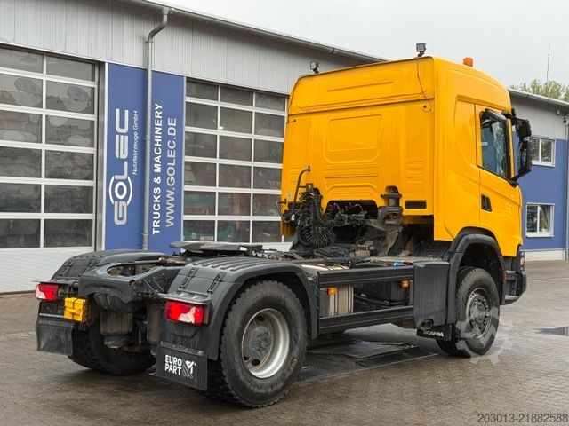 Стандартний тягач SCANIA 450 XT 4x4 Euro 6 SZM Kipphydraulik Blatt / Luft