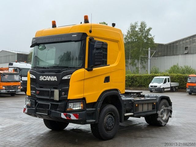 Стандартний тягач SCANIA 450 XT 4x4 Euro 6 SZM Kipphydraulik Blatt / Luft