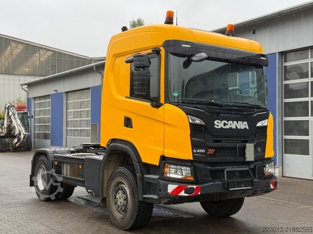Стандартний тягач SCANIA 450 XT 4x4 Euro 6 SZM Kipphydraulik Blatt / Luft