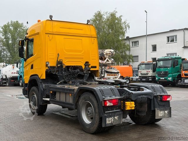 Стандартний тягач SCANIA 450 XT 4x4 Euro 6 SZM Kipphydraulik Blatt / Luft