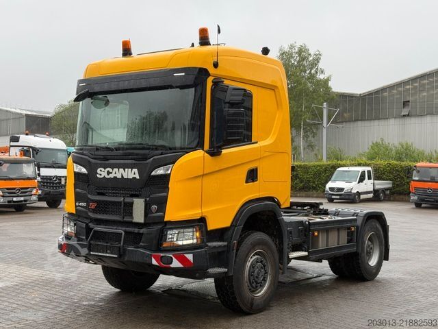 Стандартний тягач SCANIA 450 XT 4x4 Euro 6 SZM Kipphydraulik Blatt / Luft