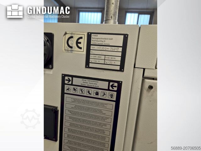 Horizontal Turning Machine SPINNER MT 350/750