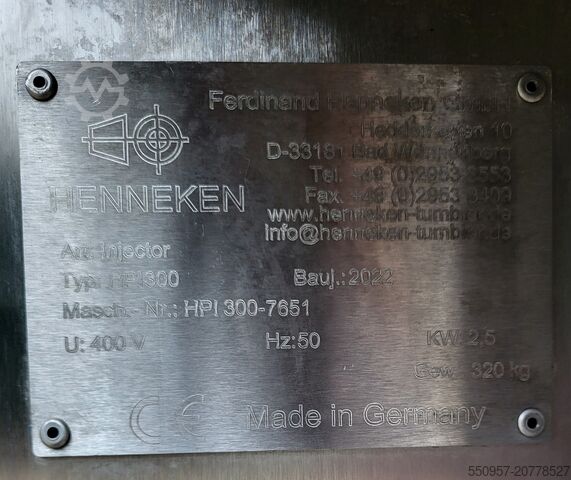 Makinë për përpunimin e mishit HENNEKEN HPI 300