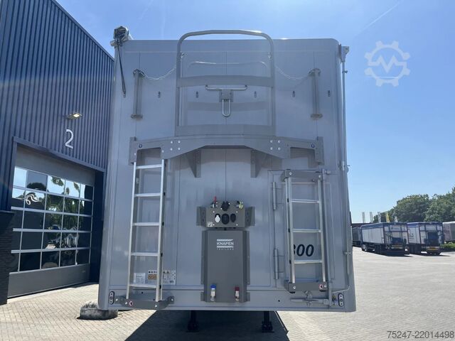 이동하는 층 Knapen Trailers K100 - 92m3 Zijwandbeschermzeil 10mm *huren/lea...